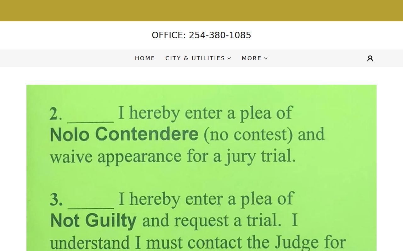 Thornton Municipal Court official city page
